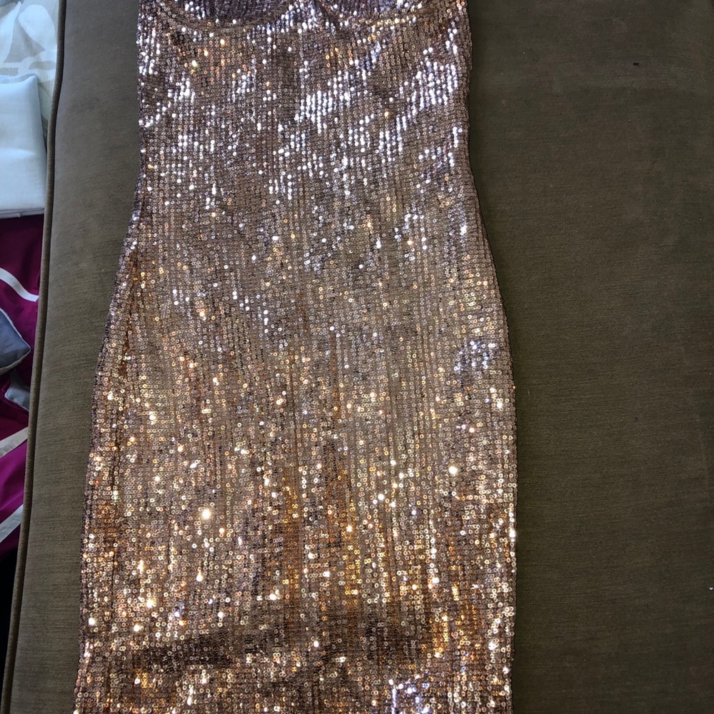 Sequins Detailed Party Dress